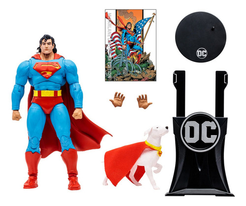 Figura De Acción  Superman & Krypto De Mcfarlane Toys Dc Multiverse