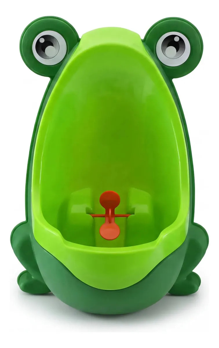 Mictório Infantil Sapinho Portátil Verde Plástico Alt 30cm Verde Sapinho