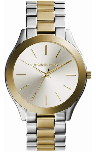 Michael Kors Mk3198 Para Mujer - Reloj Delgado De Dos Tonos 