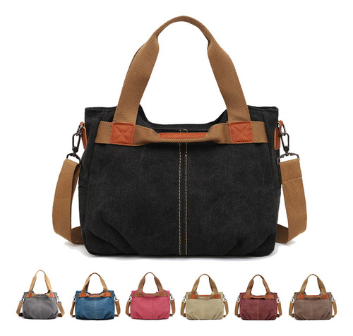 Bolsos De Hombro De Lona De Alta Calidad Para Mujer,.