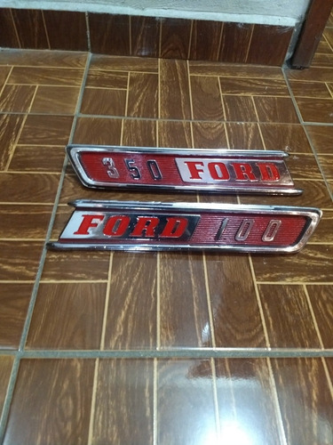 Emblema Ford Pick Up F100 350 Punta Original X Pieza