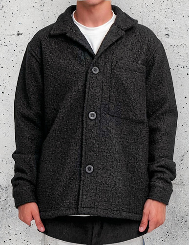 Campera Hombre The Kings Rosario - Camisaco De Paño Boucle