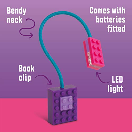 Luz De Libro Blocky Morada, Ideal Niños, Luz De Lectur...