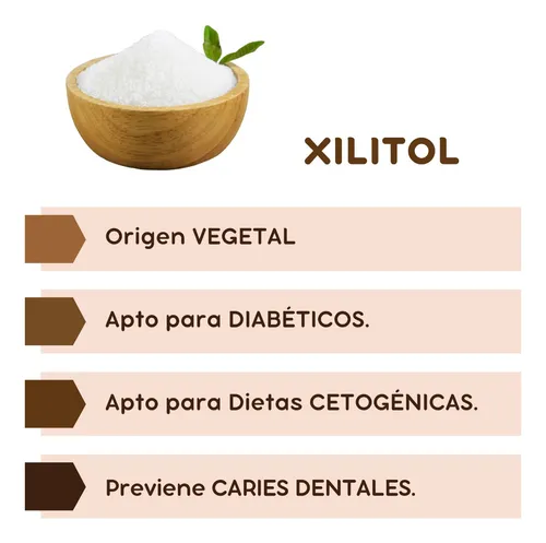 Edulcorante Xilitol Natural Por 250gr | Apto Diabéticos
