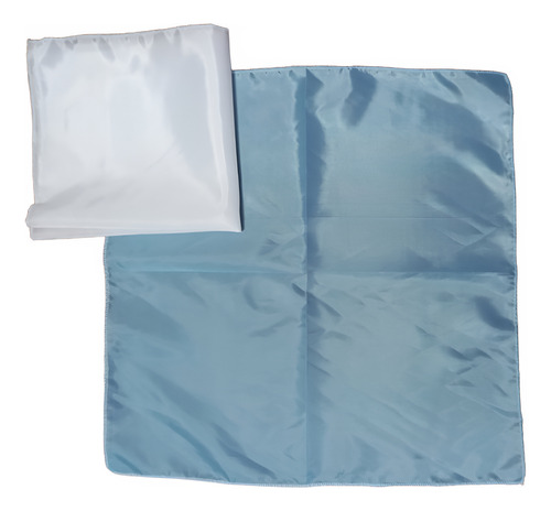 10 Pañuelos Surtidos 40 Cms Celeste Y Blanco Disfràz Gaucho Celeste Blanco 40x40