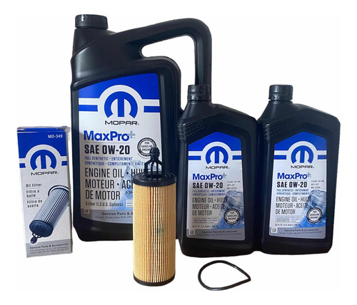 Kit Mantención Jeep Wrangler 3.6 0w20 Filtro Aceite 2021 Mop