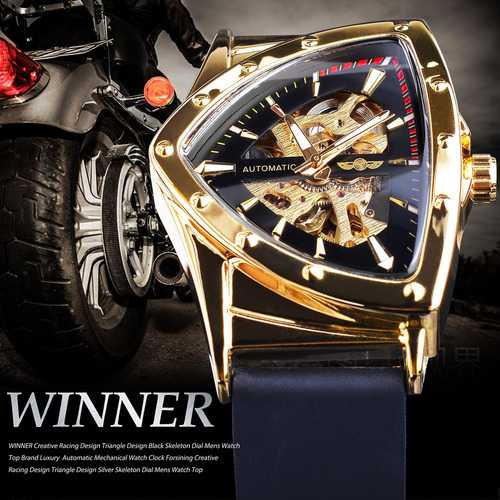 Reloj Automático Para Hombre Triangular Hollow