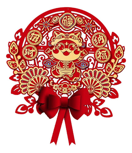 . Pegatina Decorativa Para Puerta De Año Nuevo Estilo D