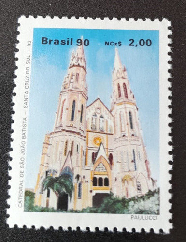 Sello Postal - Brasil - Iglesias 1990