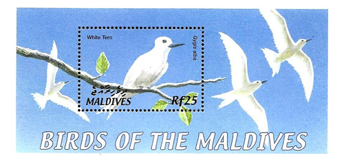 Maldivas 2002 Fauna Aves Pajaros S/s Yv Bl 495 Mnh