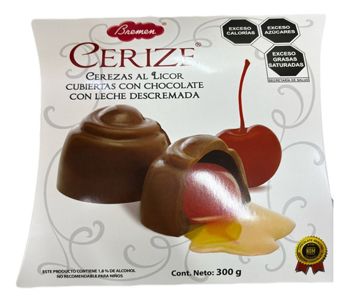 Chocolate Cerize Cerezas Al Licor 300g