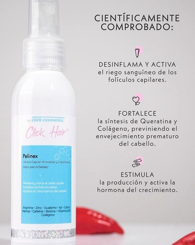 Tonico Pelinex Anticaida Click - mL a $525