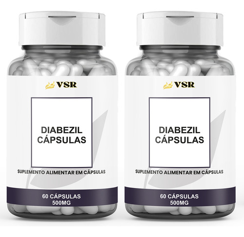 Kit 3 Diabezil Cápsulas Original 60 Unidades Cuidados Tipo 2 Diabezil Capsulas