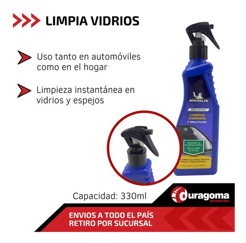 Imagen 2 de 5 de Limpia Vidrios Michelín Superficies Multiuso Ecológico