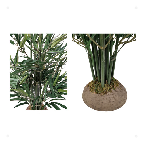 Muda Mini Bambu Artificial Premium Com Base 65cm