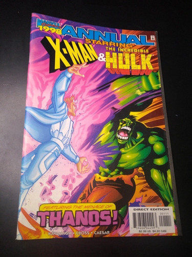 X-man & Incredible Hulk Annual 1998 Marvel Comics Ingles