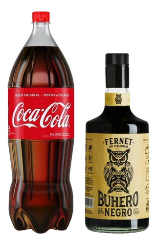 Fernet Buhero Negro 700ml + Coca Cola 2,25 Lts - Gobar®