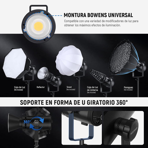 Neewer Cb200b 210w Luz De Video Led Con Control Por App Cob