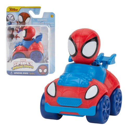 Disney Plus Spidey Amazing Friends Mini Veículo Homem Aranha Cor Vermelho