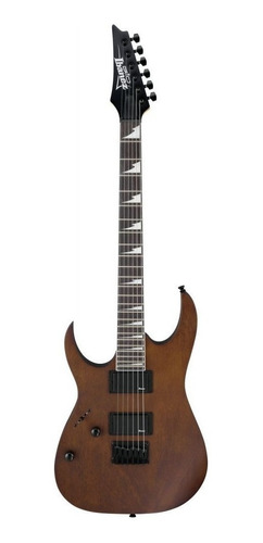 Imagen 1 de 5 de Guitarra eléctrica para zurdo Ibanez RG GIO GRG121DX soloist de okoume walnut flat con diapasón de amaranto