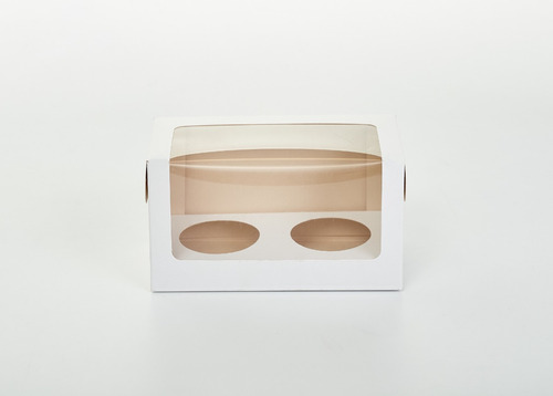 Caja C/ Cuna X2 Cupcake Visor Pvc 18x9x10cm (x50u) - 051q2