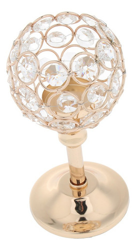 Candelabros De Soporte De Vela De Té De 3 Mosaicos Dorados