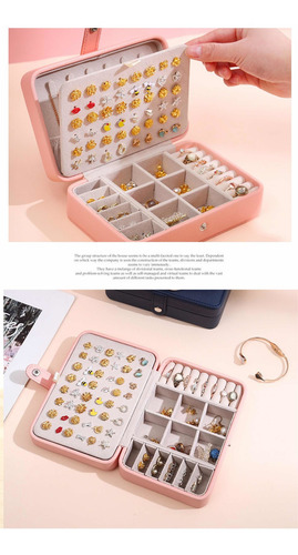 Imagen 4 de 9 de Caja Alhajero Organizador De Joyas Anillos Accesorios