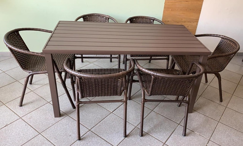 Mesa Ripada 1,60x0,80 Alumínio Área Externa E Interna