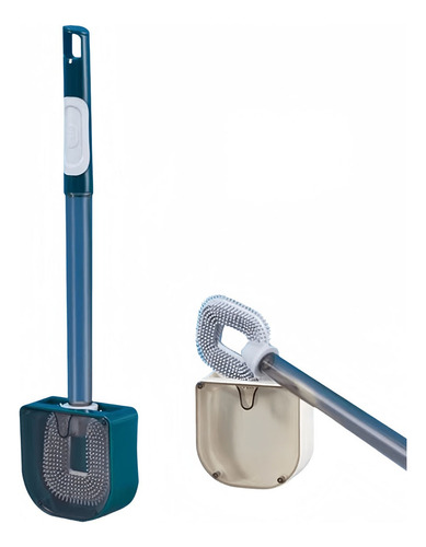 Cepillo De Baño Con Cepillo De Silicona Para Inodoro
