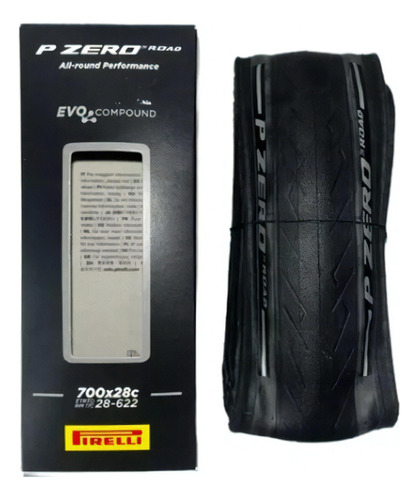 Pneu Para Speed 700x28 Pirelli P Zero Road Peso 260g Psi 110 Cor Preto