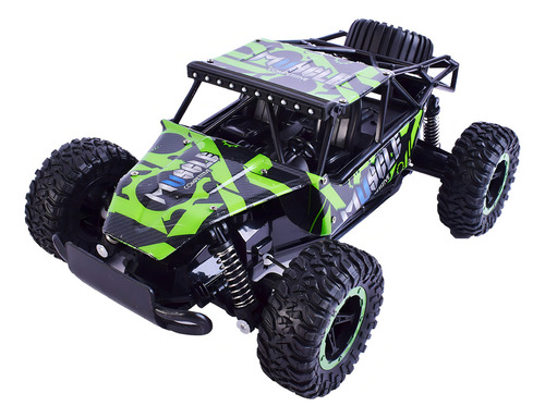 Auto Arenero A Radio Control Cheetah King Escala 1:18 Color Verde