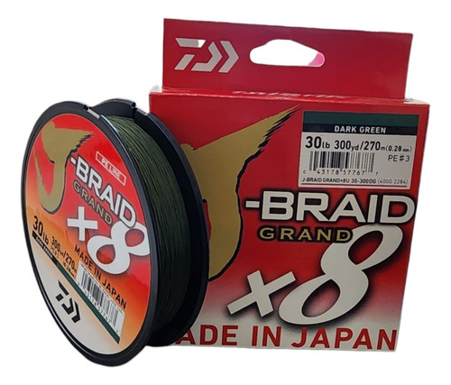 Daiwa J-braid Grand X8 30lb 300yd/270m