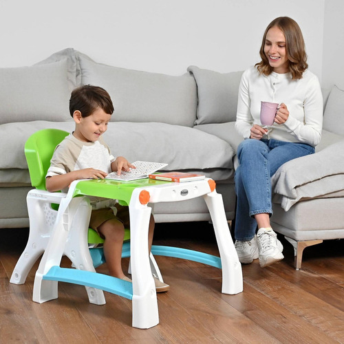 Silla Alta Prinsel Caddy 2 En 1 Rosa