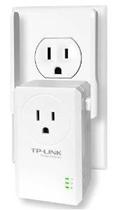 Tp-link N300 Wi-fi Range Extender Con Salida De Paso A Travé