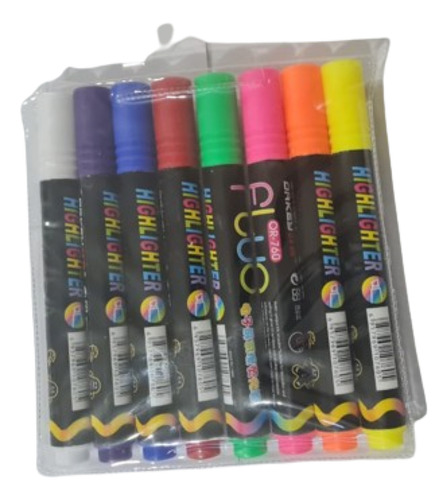 8 Plumones Para Globos Vidrio Acrilico Neon Maxima Calidad