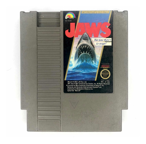 Jaws - Juego Original Para Nintendo Nes Tiburón