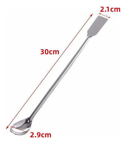 Espátula De Colher De Laboratório De Aço Inoxidável De Cabo