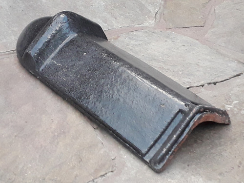 Caballete Puntera Cumbrera Aristero Teja Calvú Negro Brillan Negro Brillante (Usado)
