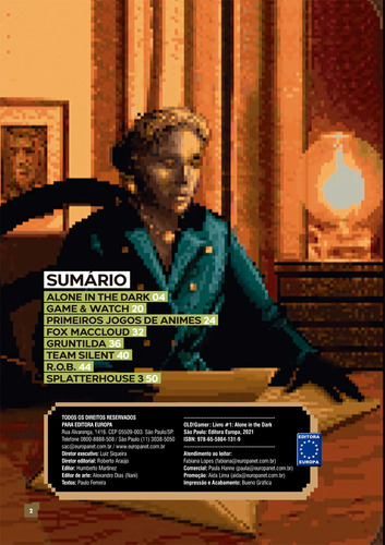 Bookzine OLD!Gamer - Volume 1: Alone in The Dark, de Editora Europa. Editorial Editora Europa Ltda., capa mole em português, 2021
