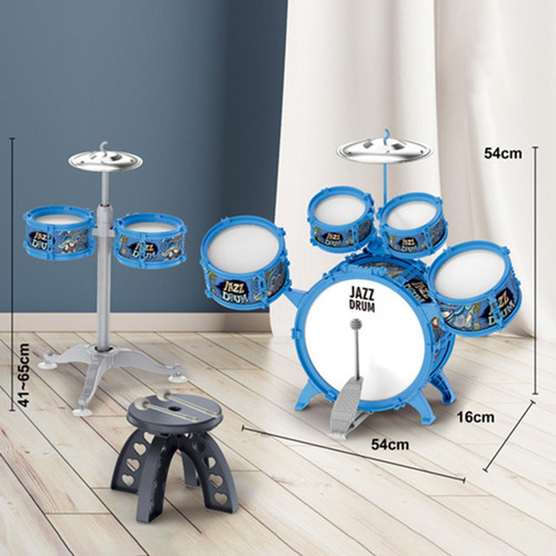 Juego De Batería Para Niños Con 2 Platillos, Instrumento