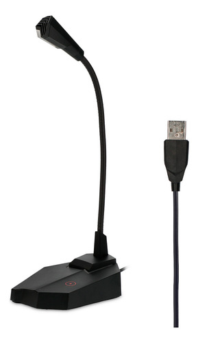 Micrófono Gamer Cuello De Cisne Radioshack Color Negro