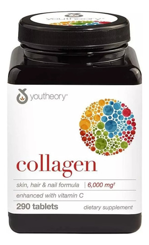 Youtheory Collagen 6000mg 290ct Sabor Flavorless