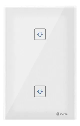 Interruptor Inteligente Wifi Doble 2 Alexa Google Steren