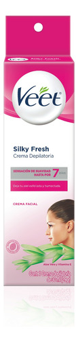 Crema depilatoria Veet Silky Fresh para rostro piel normal 30 ml 29 g