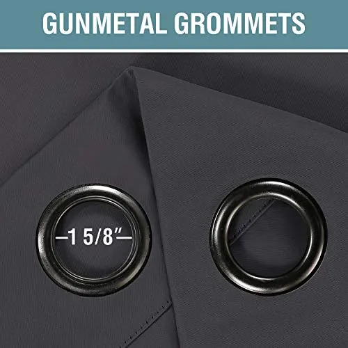 Cortinas Blackout Con Aislamiento Trmico Y Ojales, Para Dor