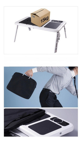 Mesa Portátil Notebook Laptop Plegable Con Ventiladores