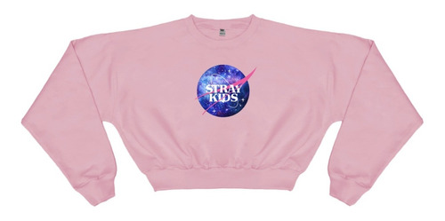 Buzo Algodón Corto Rosa - Stray Kids Nasa Kpop Aesthetic