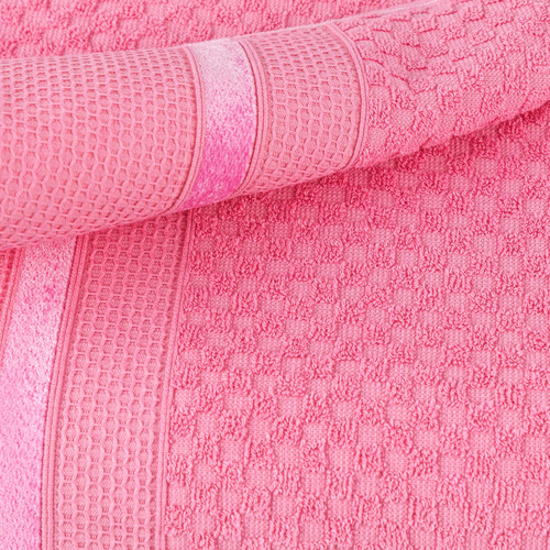 Kit 2 Toalha Para Banho 100%algodão 1,50m X 0,80cm Rose