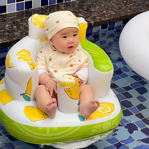 Asiento Inflable Para Bebé 3 Meses Silla Verano Con Bomba