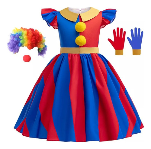 Vestidos De Fiesta Para Niñas Disfraz De The Amazing Digital Circus Vestido De Cosplay De Halloween 2024